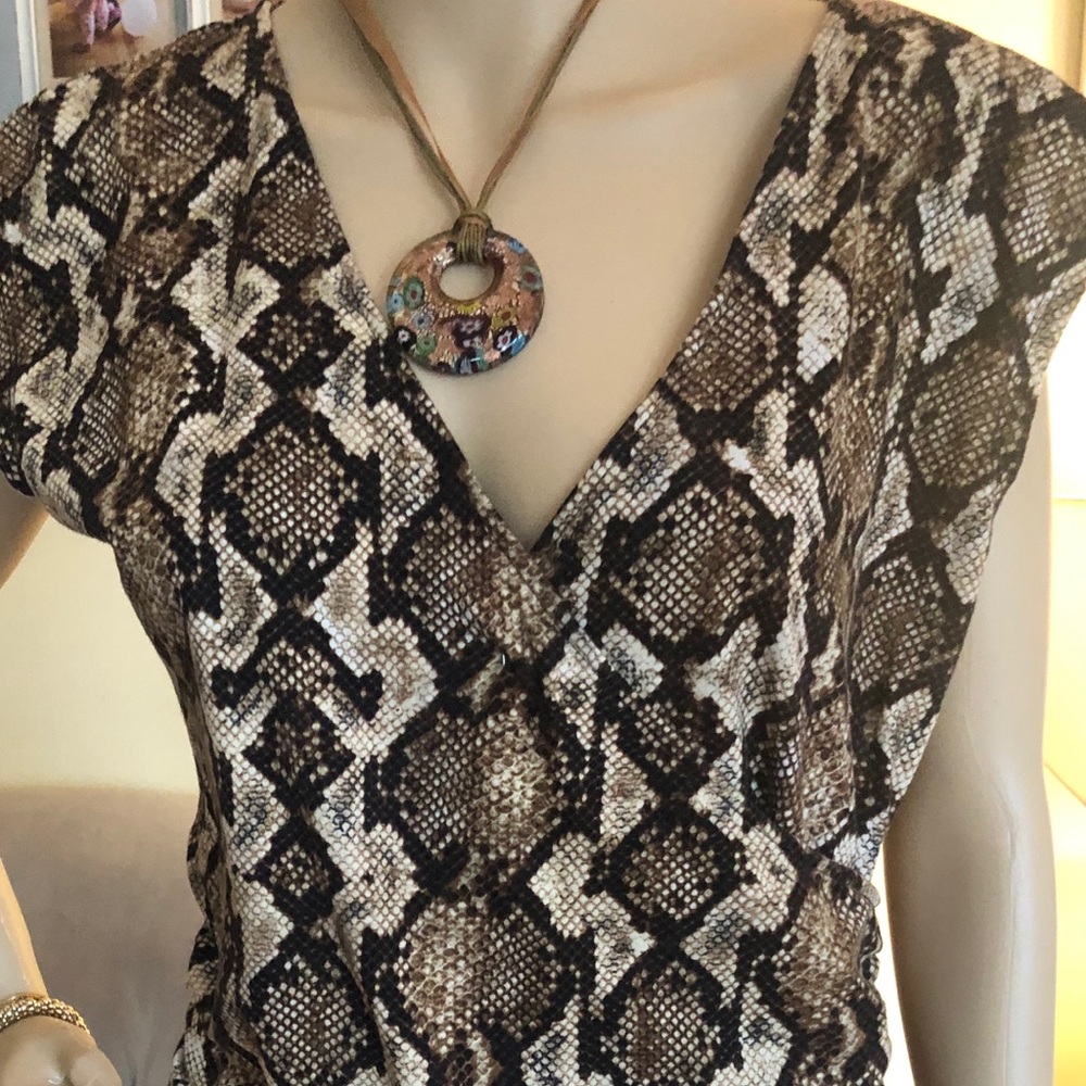 MK animal print top